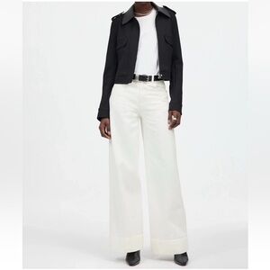 Madewell Tile White Superwide-Leg Jeans W28 NWT